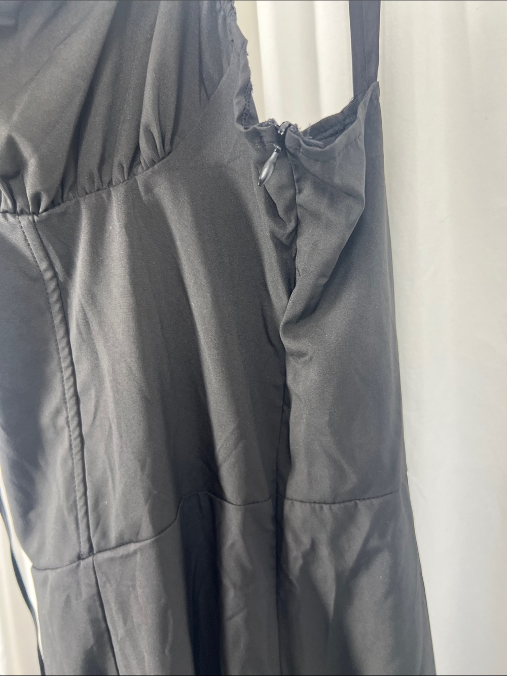 Women's XL Maxi Milkmaid Dress with Tie Front Pockets Witchy Renaissance - Picture 4 of 11